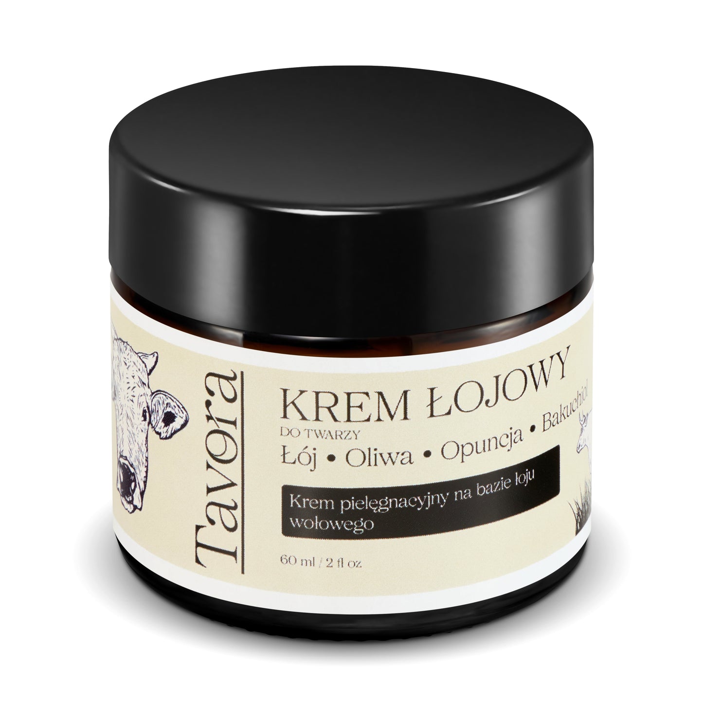Tavora Beef Tallow Face Cream — natural whipped tallow and bakuchiol face cream (main product photo)