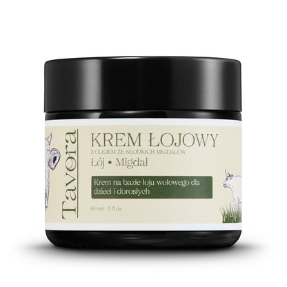 Tavora Sweet Almond Oil Tallow Cream — gentle tallow balm for sensitive skin, product photo 3